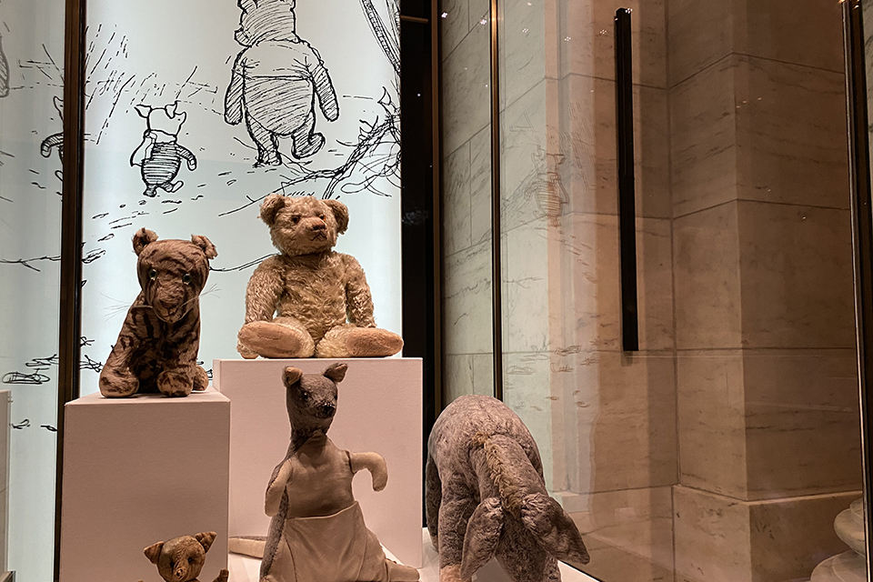 Winnie-the-Pooh and friends are housed at the NYPL's Stephen A. Schwarzman building