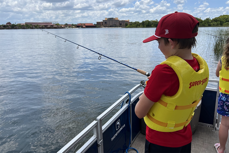  catch-and-release fishing excursion:  Disney's Fort Wilderness for Woodsy Wonder