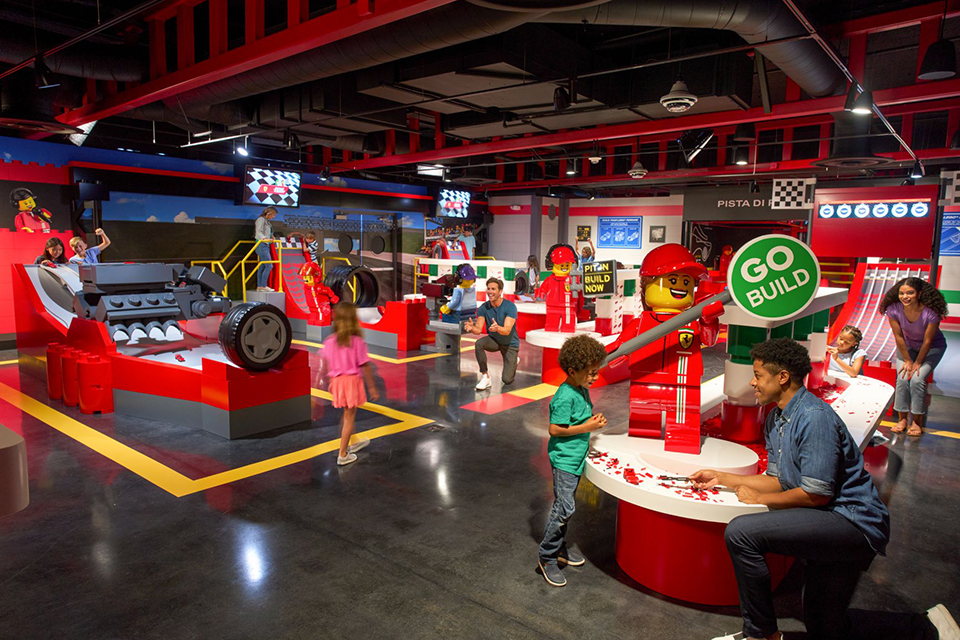 From your imagination to the racetrack, it's race time at the new LEGO Ferrari Build & Race Experience at Legoland Florida, opening Spring 2024. Photo courtesy of Legoland