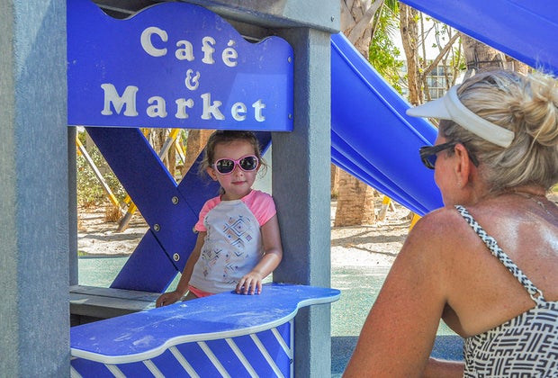 Siesta Key Beach child play in play area at beach: Best Toddler-Friendly Beaches Near Orlando