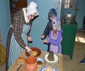 Maple Days - Learn how harvested maple sap is boiled down to create maple sugar. Photo courtesy of Old Sturbridge Village