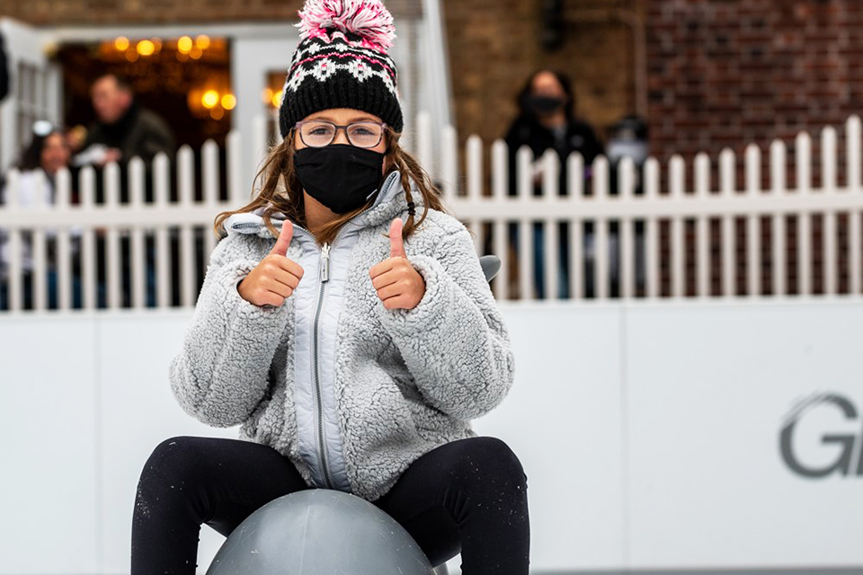 A skating session at Palmer Square in Princeton, followed by a sweet treat nearby, is sure to draw two thumbs up for outdoor fun.