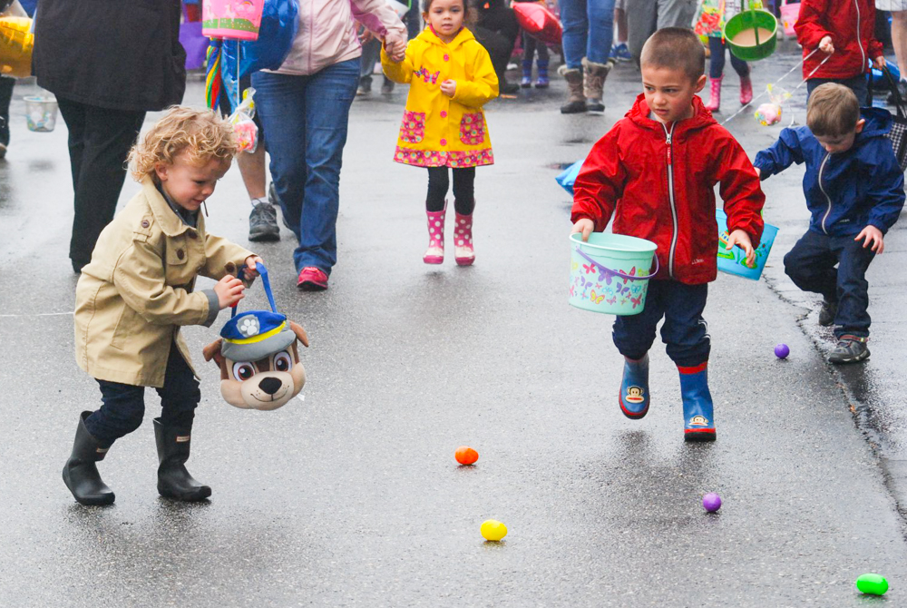  Hit the streets of Maine for more Easter egg hunting fun this spring! Photo courtesy of Papa's Peeps Egg Hunt 