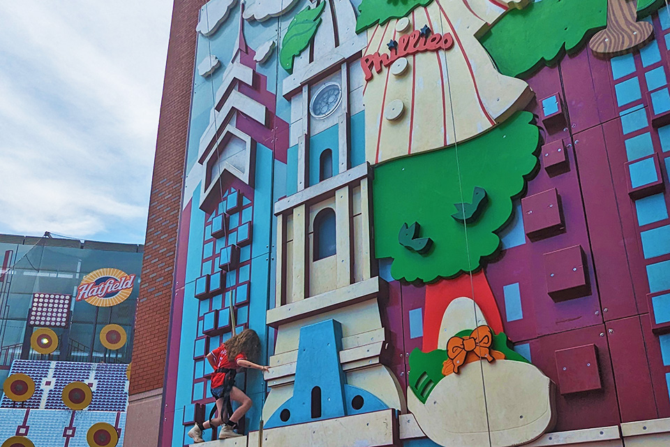 The Phanatic Rock Climbing Wall : A Philly Guide to Citizens Bank Park with Kids