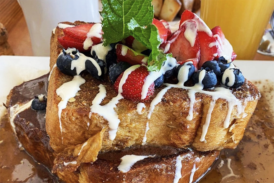 Start the day at Sabrina's Cafe.