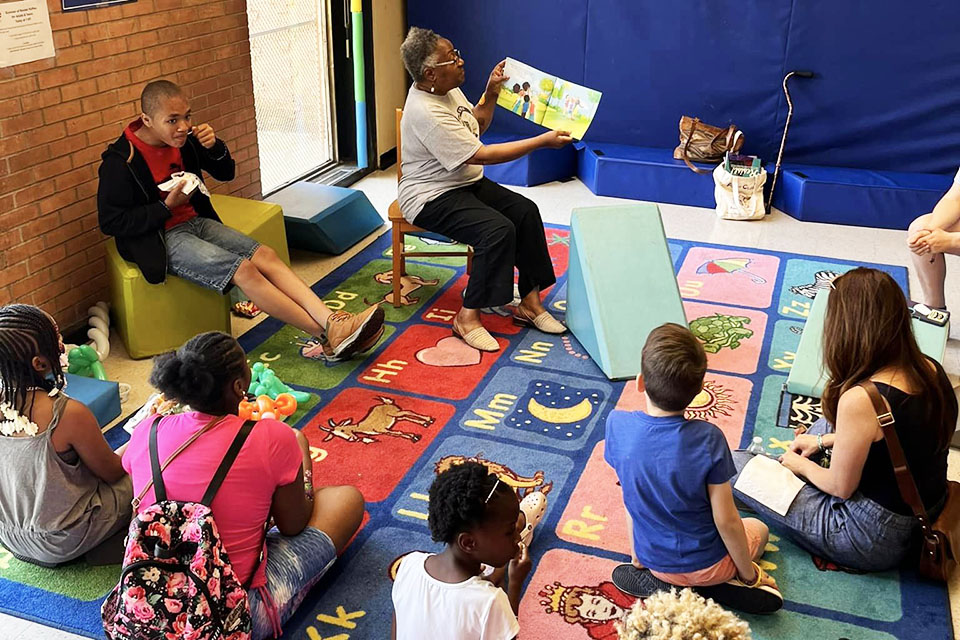 Literacy Enrichment After-School Program fosters an inclusive, informal learning environment for children, teens, families, and caregivers.  Photo courtesy ofThe Free Library of Philadelphia