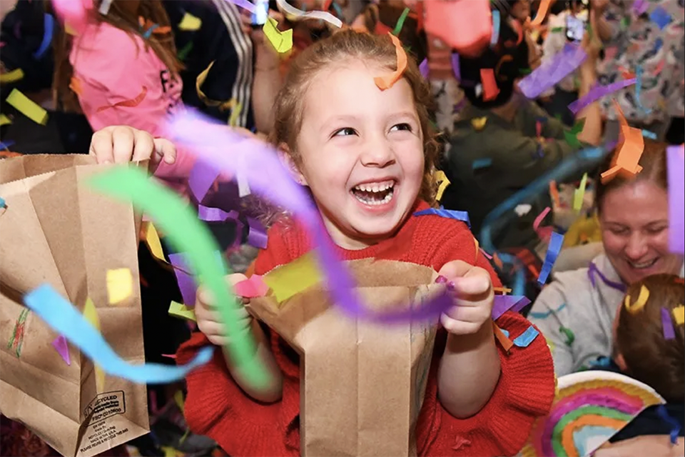 Countdown2Noon, Please Touch Museum’s signature New Year’s Eve event for kids, is back — with even more confetti! Photo courtesy of the museum 