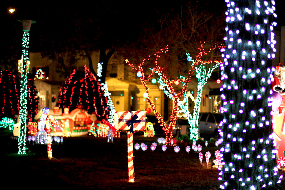 The amazing Smedley Street Christmas Light Spectacular.display is back!  Photo courtesy of the venue