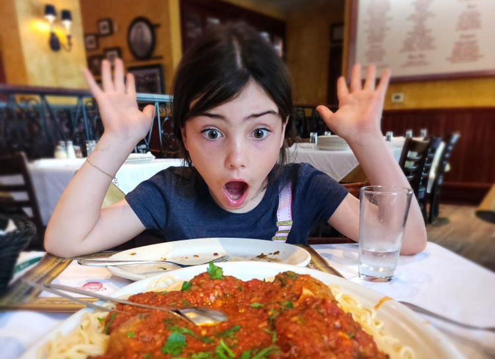 There are several great places to eat with kids near the National Mall. Photo courtesy of Carmine's