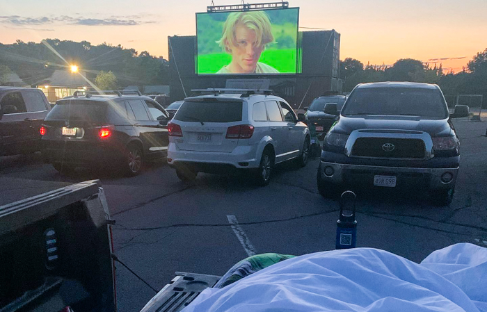 Head to Plymouth for a drive-in movie night with the family!  Photo courtesy of Moonrise Cinema