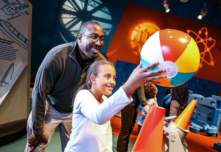 Image of family at CT Science Center - Winter Activities in CT