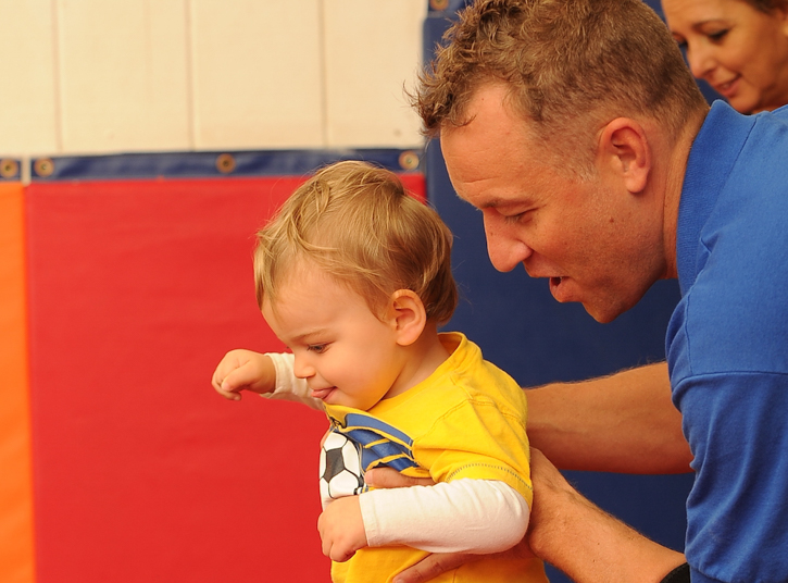 Babies are itching to move and groove, and these Boston classes fit the bill! Photo courtesy of the Gymnastics Academy of Boston