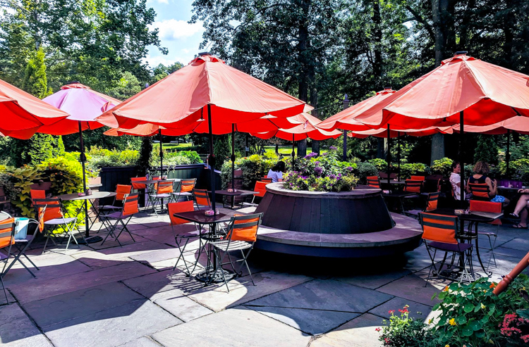 If the weather is nice, enjoy an outdoor Mother's Day brunch. Photo courtesy of the Pond House Cafe 