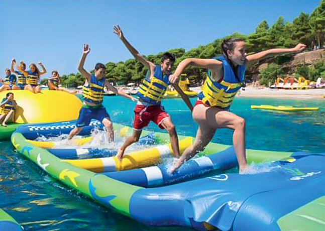 Photo of obstacle course at Brownstone Adventure Sports Park in CT.