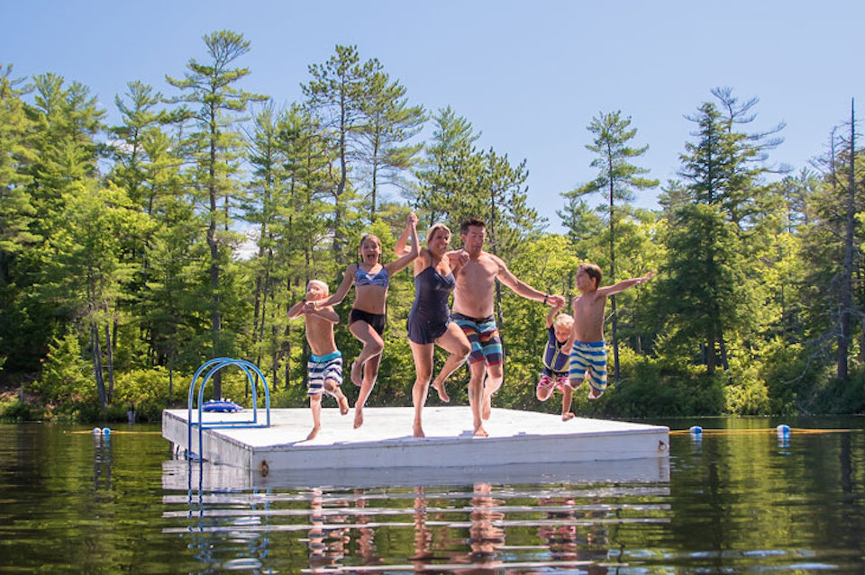 Family Camp at Purity Springs includes a lot of lakeside fun. Photo courtesy of the camp