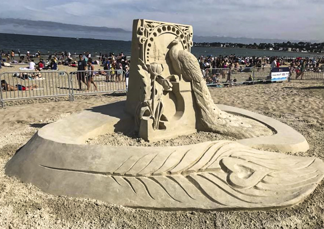 See amazing sculptures this July. Photo courtesy of the Revere Beach International Sand Sculpting Festival