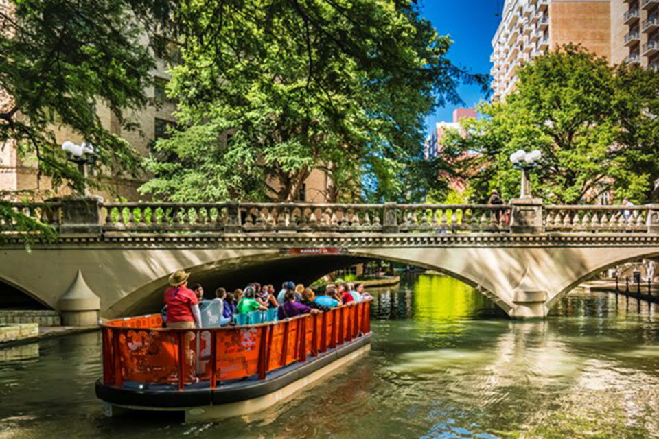 River Boat Tour in San Antonio. Photo courtesy of Visit San Antonio