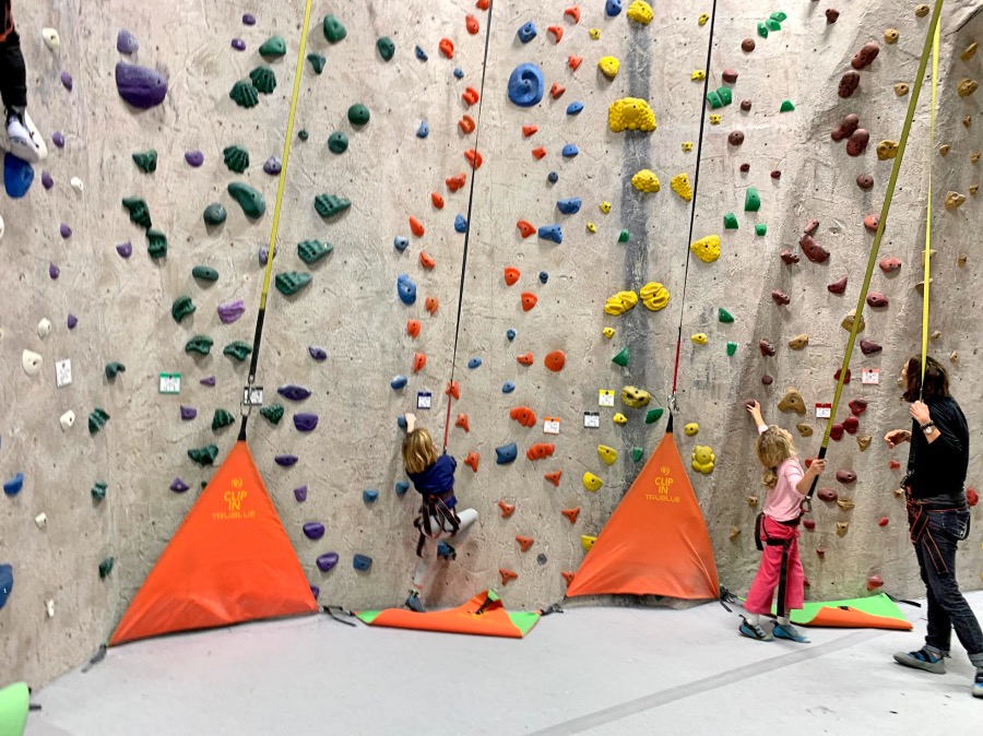 25 Things To Do with Kids on a Rainy Day in Boston: Rock climbing
