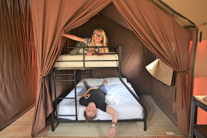 Huttopia Paradise Springs: Discover the Best New Glamping near Los Angeles: plenty of sleeping space