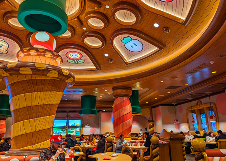 LA Perfect Day at Universal Studios Hollywood Toadstool Cafe 