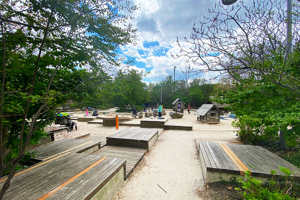Sandbox Village at Pier 6 in Brooklyn Bridge Park