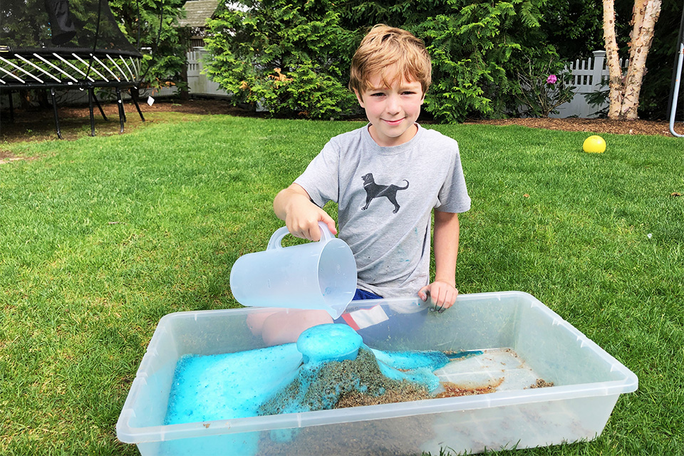 exploding volcanose are one of the most fun backyard science experiments for kids