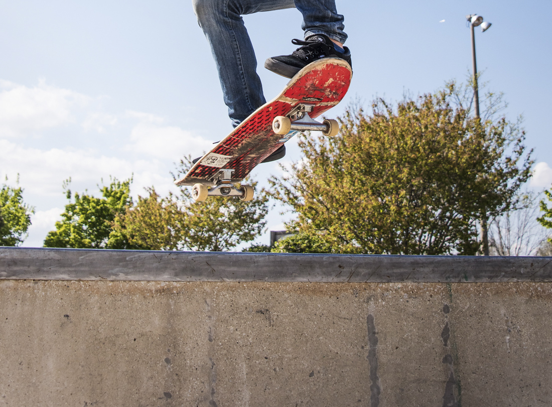 There are lots of options for indoor and outdoor skate parks near Chicago. Photo courtesy of the Schaumburg Park District