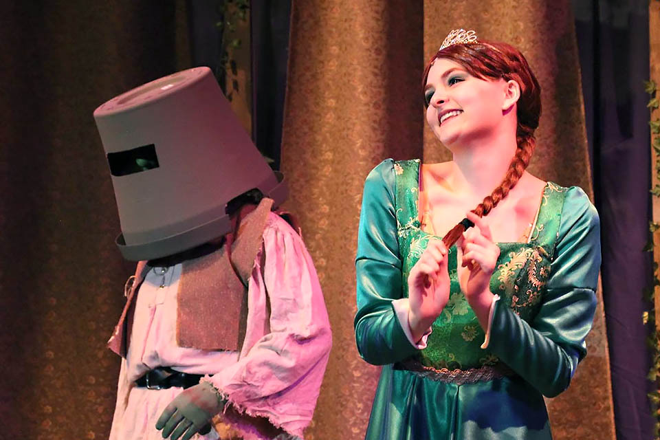 Shrek The Musical Jr. is on stage at the Smithtown Center for the Performing Arts. Photo by Courtney Braun