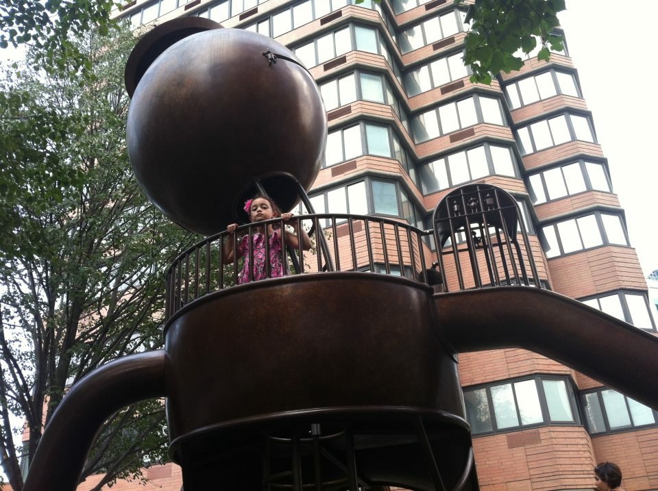 Silver Towers Playground Tom Otterness Sculpture