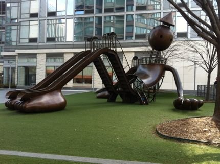 Silver Towers Playground Tom Otterness Sculpture