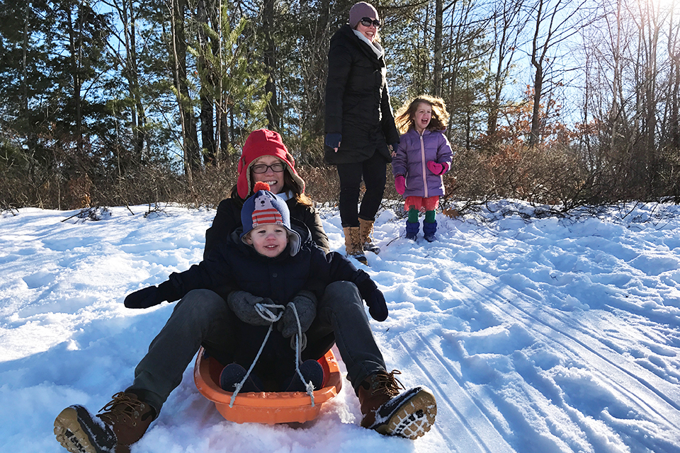 Get ready to hit the sledding hills in New Jersey. Photo by Rose Gordon Sala