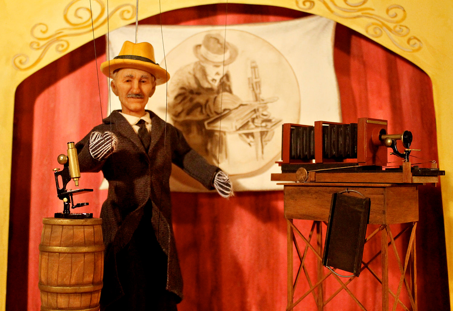 Snowflake Man is about wintry art and science. Photo courtesy of Puppet Showplace Theater