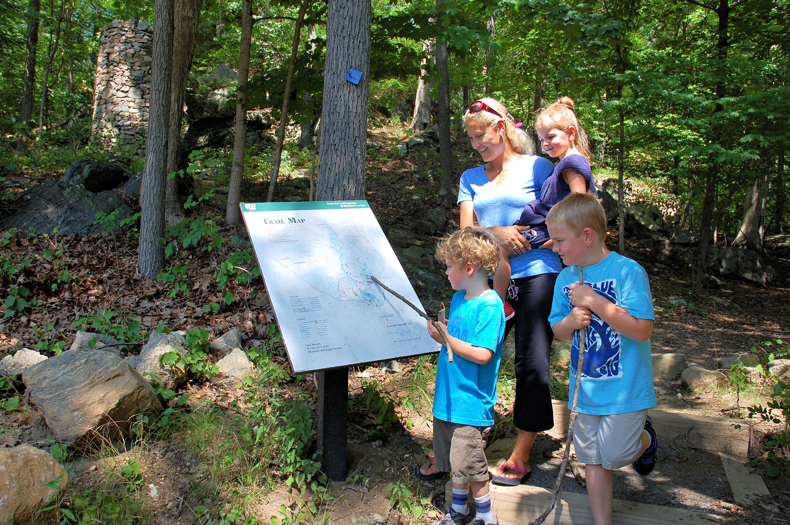 Stamford Museum & Nature Center's campout allows families to fully explore its 118-acre site. Photo courtesy of the nature center