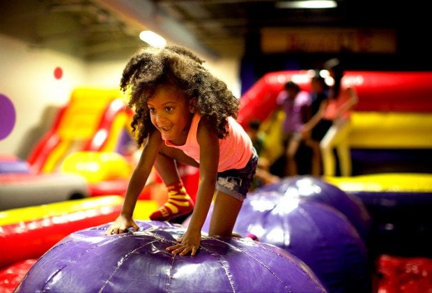 Bounce U in Elmsford will have your kids bouncing, climbing, and sliding.