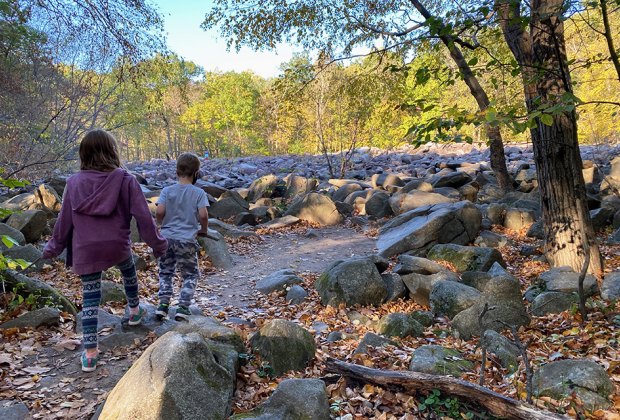 Make your own music on rocks at Ringing Rocks Park. Photo by Rose Gordon Sala