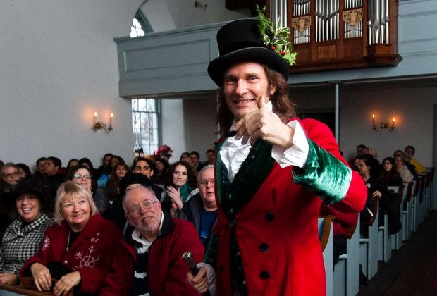 Nestle into the historic Old Dutch Church this weekend for Charles Dickens’ "A Christmas Carol.” Photo courtesy of Historic Hudson Valley