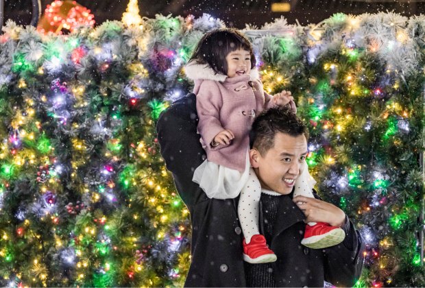 Enchant Christmas features a light maze, ice skating, a holiday market, and more. Photo courtesy of Enchant Christmas