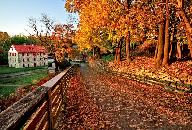 The "Christmas City" of Bethlehem is magical in the fall as well. Photo courtesy of the city