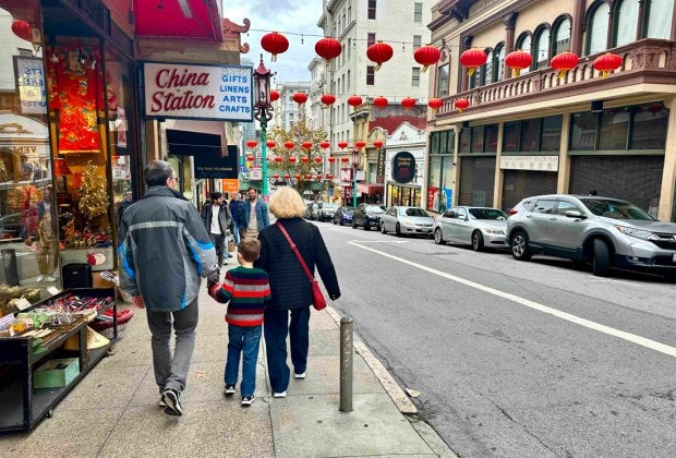 Discover culture and cuisine when strolling through Chinatown with kids in San Francisco. Photo by Nicole Findlay