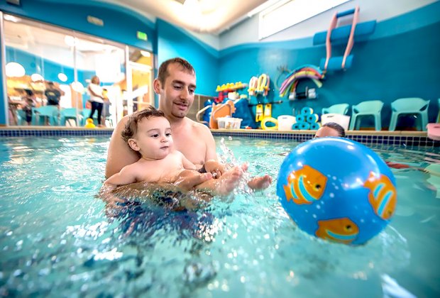 Take your little fishies to a class at Goldfish Swim School.