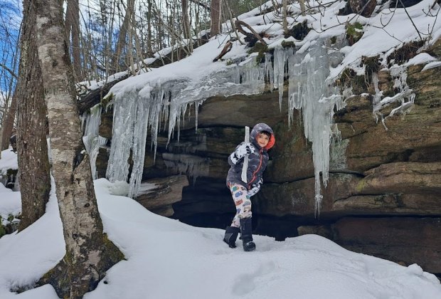 The region's hiking spots, like Minnewaska State Park, are stunning during winter. Photo by Katherine Dhurandhar