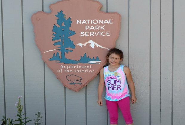 This Junior Ranger scored her badge!