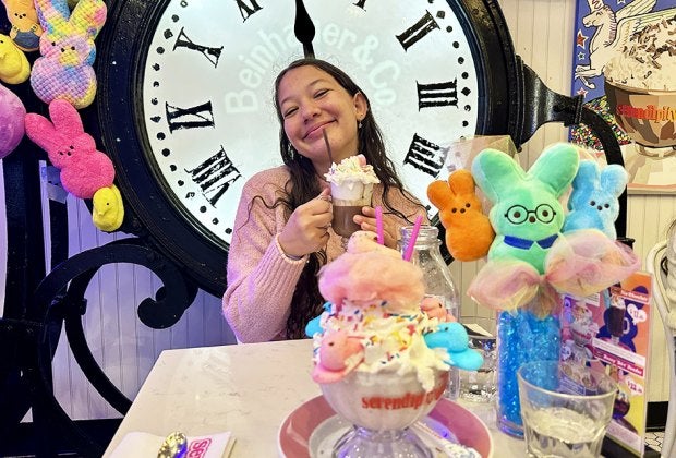 Celebrate spring with a Peeps-themed Easter brunch at Serendipity3. Photo by the author