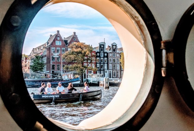 Unique views are given when your family rents a houseboat for the night.