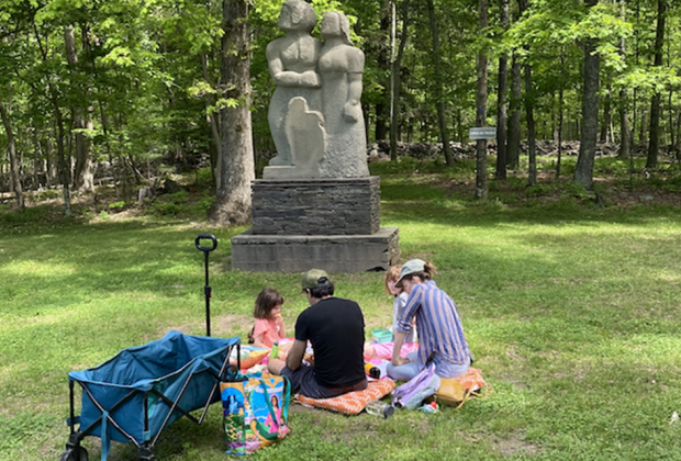 Visit the lush grounds of Opus 40 in Saugerties on a family day trip. Photo by Lisa Ven Vertloh