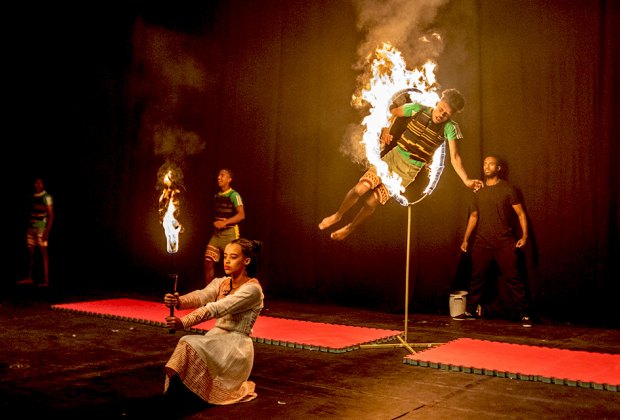 Circus Abyssinia's action-packed acts make it hard to know where to look in any given scene. Photo by Craig Sugden