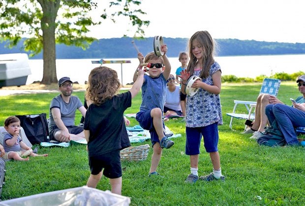 Shake a leg to free summer concerts for kids at Dobbs Ferry Waterfront Park. Photo courtesy of Jazz Forum Arts