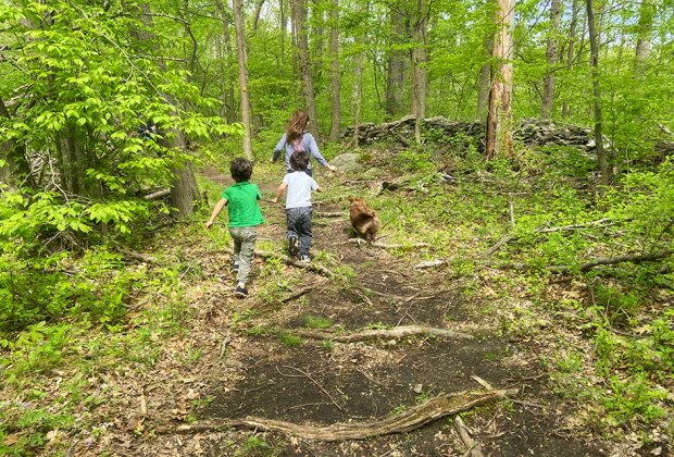 Little ones love to stretch their legs on the trails and explore nature all around. Photo by Sara M.