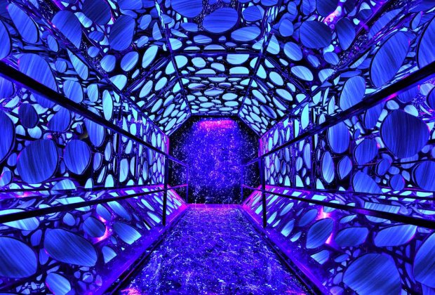 The worm hole tunnel. Photo by Christopher Brielmaier courtesy of Seismique