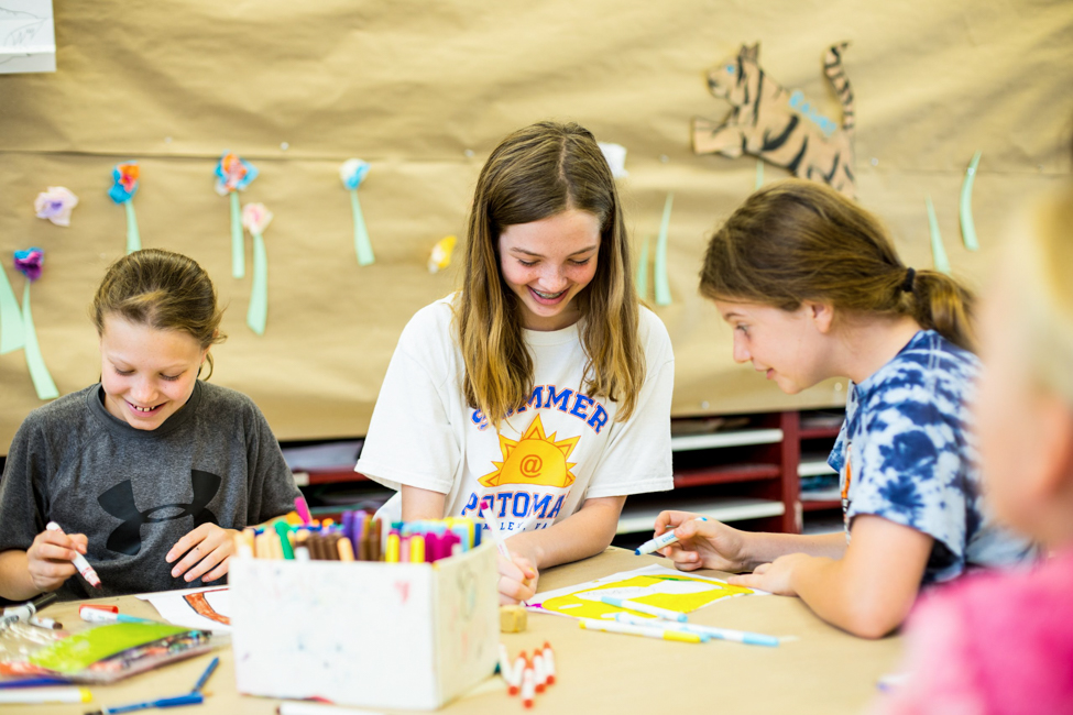 Summer@Potomac's camp offerings include financial literacy, sports, sewing, and more. Photo courtesy of Summer@Potomac
